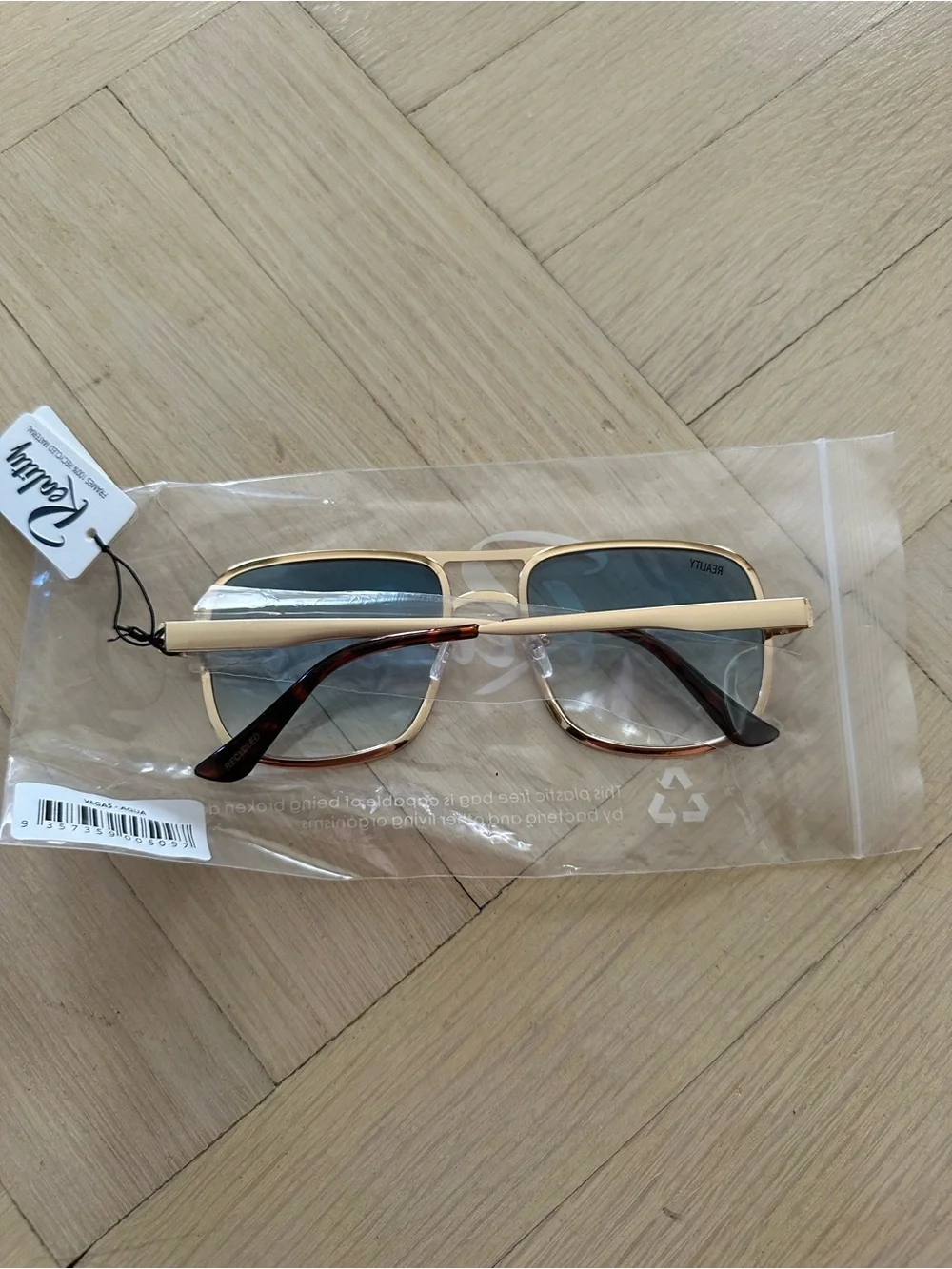 Reality Eyewear Vegas Aqua Blue Sunglasses